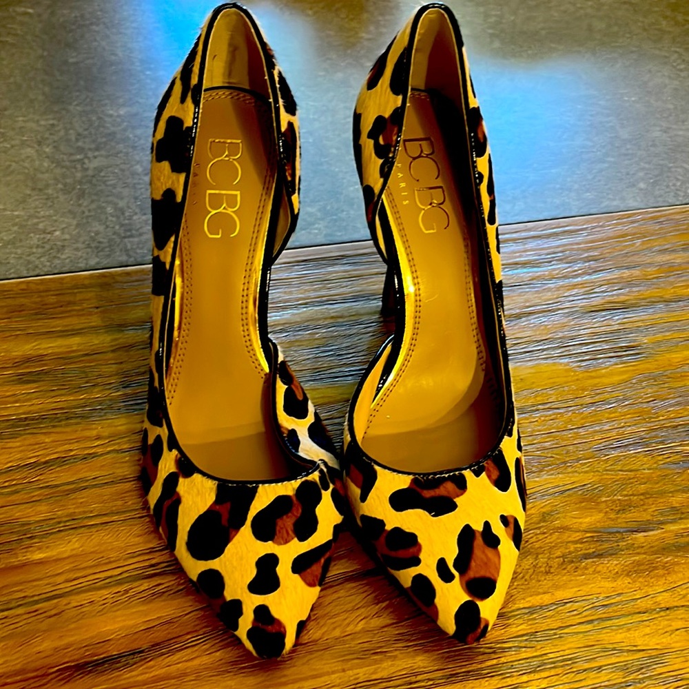 Leopard stilettos size 10